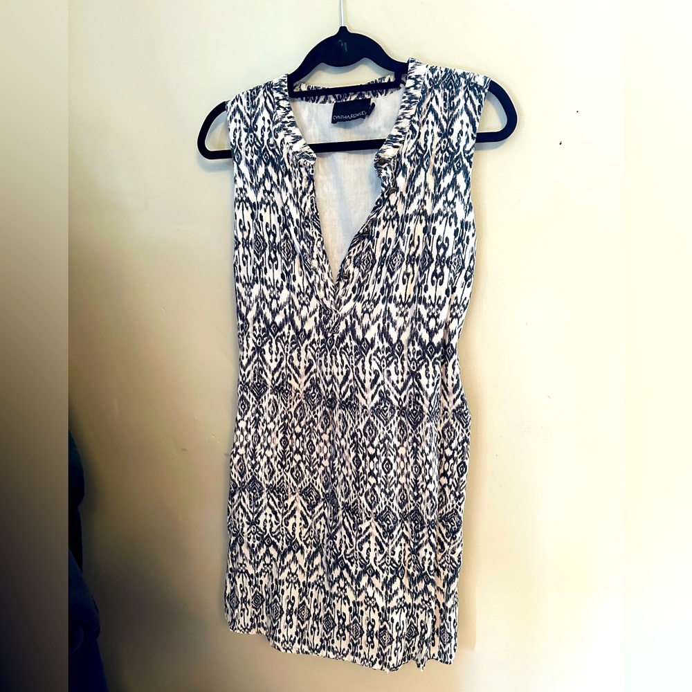Comfortable lined cotton dress with POCKETS! 😀